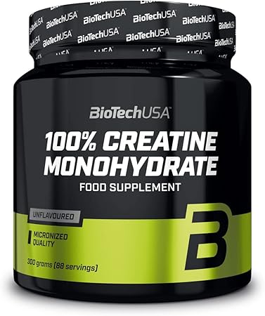 BioTechUSA 100% Creatine Monohydrate senza aggiunta di sapore, 300 g